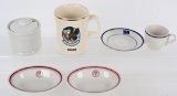US MILITARY PORCELAIN MESS HALL LOT 612th SQUADRON