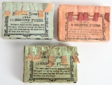 CIVIL WAR ARTILLERY FUZE LOT 10 5 & 2 SECOND TIMED