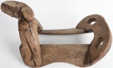 EARLY NATIVE AMERICAN HORSE SADDLE TREE