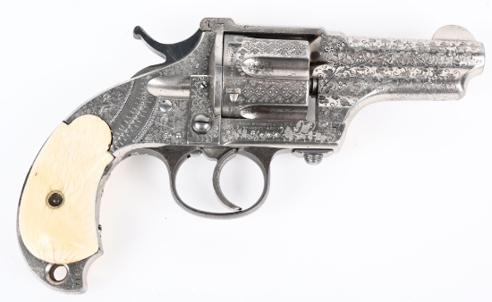 FINE FACTORY ENGRAVED M&H POCKET 44 REVOLVER
