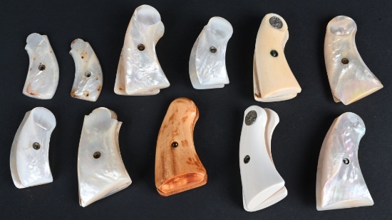 (10) COLT / S&W GENUINE PEARL OR EMORY GRIPS