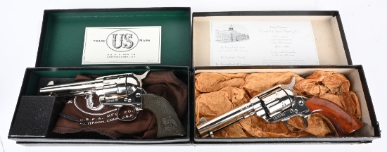 CONSECUTIVE PAIR USFA .45 COLT SINGLE ACTIONS