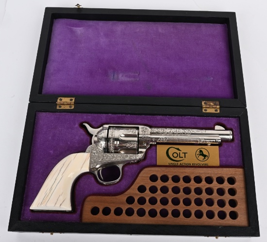 CUSTOM ENGRAVED COLT SAA PRE WAR REVOLVER
