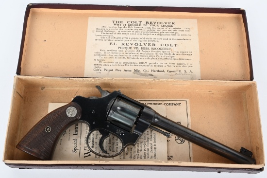 BOXED PRE WAR COLT POLICE POSTIVE TARGET REVOLVER