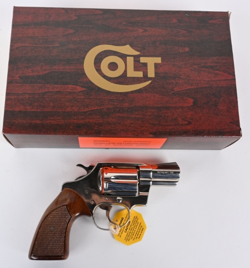 COLT NICKEL FINISHED COBRA .38 WITH BOX