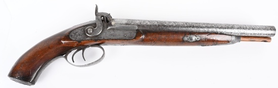 IMPRESSIVE AMERICAN WESTERN DBL BARREL COACH GUN