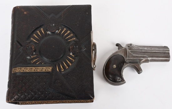 CASED ENGRAVED REMINGTON MODEL 95 DERINGER