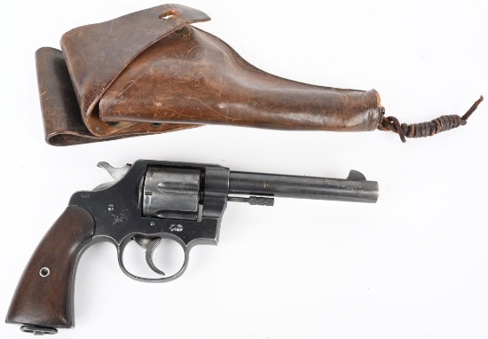 COLT MODEL 1909 ARMY REVOLVER W/ HOLSTER