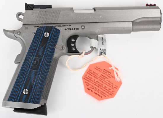 CASED STAINLESS COLT GOLD CUP TROPHY 1911