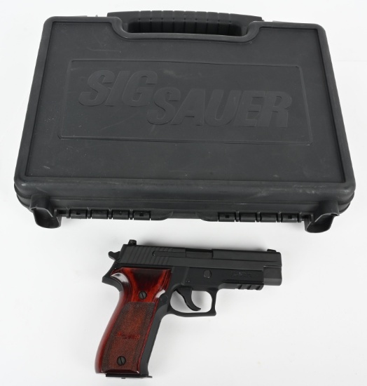 CASED SIG SAUER MODEL P226 SEMI AUTO PISTOL