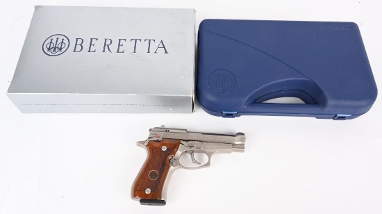 CASED BERETTA MODEL 84 SEMI AUTO PISTOL