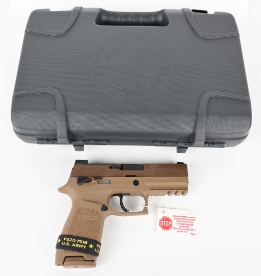 MIB SIG SAUER P320 M18 SEMI AUTO PISTOL