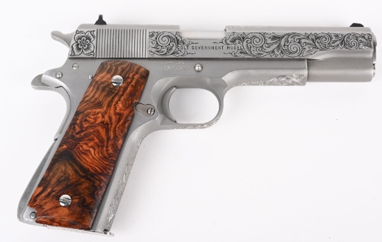 CUSTOM ENGRAVED COLT SERIES 80 MODEL 1911