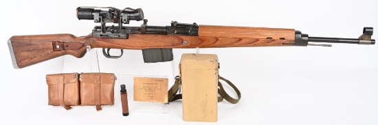 WW2 WALTHER K43 W/ ZF4 SCOPE AND ACCESORIES