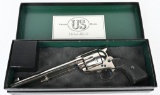 USFA FRONTIER SIX SHOOTER 44-40 NICKEL 7-1/2