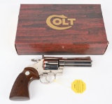 COLT .38 SPL, DIAMONDBACK WI/ FACTORY NICKELFINISH