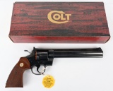 COLT 8 INCH .357 PYTHON REVOLVER IN BOX W PAPERS