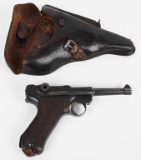 S/42 G DATE 1935 LUGER PISTOL WITH HOLSTER