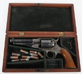 CASED REMINGTON NEW MODEL POLICE REVOLVER