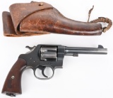 WW1 COLT MODEL 1917 .45 ACP REVOLVER WITH HOLSTER