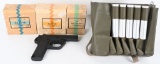 H K FLARE GUN, BOXED FLARES CARRY BAG