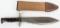 WW1 M1917 PLUMB BOLO KNIFE and METAL SCABBARD WWI
