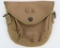 WWII US THOMPSON DRUM MAGAZINE POUCH 1942 DATED