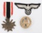 WW1 WWII NAZI GERMAN MEDAL LOT W/ PANZER EAGLE