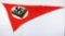 WWII NAZI GERMAN RAD RADwJ FLAG PENNANT WW2