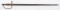 CIVIL WAR M 1840 NCO SWORD AMES 1855 DATED