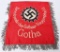 WWII NAZI GERMAN DAF PRODUCTION TRUMPET BANNER WW2