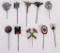 WWII NAZI GERMAN MILITARY STICKPIN LOT OF 10 WW2