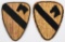 WWII 1ST CAVALRY DIV. THEATER MADE BULLION PATCHES