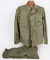 WWII US ARMY HBT FATIGUE COMBAT JACKET & TROUSERS