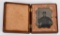 CIVIL WAR 1/6 TINTYPE ARMED SOLDIER ID'd FEDERAL