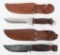 WWII US MADE FIGHTING KNIFE LOT RH 34 & E.G.W. WW2