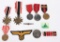 WWII NAZI GERMAN MEDAL INSIGNIA TINNIE LOT WW2