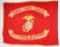 WWII US EMBROIDERED SILK US MARINE CORPS FLAG WW2