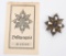 WW1 GERMAN HAMBURG VETERAN’S CROSS W/ DOCUMENT
