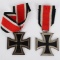 WWII NAZI GERMAN IRON CROSS MEDAL LOT EKII WW2