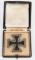 WWII NAZI GERMAN 1st CLASS IRON CROSS CASED WW2