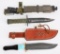 MILITARY M( BAYONET & CUSTOM KNIFE LOT DAMASCUS