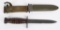 WWII US M4 BAYONET FOR M1 CARBINE W/ M8 SCABBARD