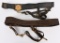 WW1 US NAVY OFFICER DRESS BELT LOT OF 2 WWI