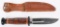 US WWII ERA KINFOLKS KNIFE AND SHEATH MINT WW2