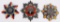 LOT OF 3 CHINESE WARLORD MEDALS OR ORDERS