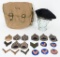 WWII MILITARY INSIGNIA MUSETTE BAG BERET WW2