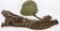 US M1 HELMET W/ AMMO BELT OF 250 ROUNDS 7.62 X 51
