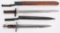 US MODEL 1905 BAYONET + MODEL 1900 KRAG BAYONET