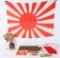 WWII JAPANESE INSIGNIA FLAG AMMO LOT WW2